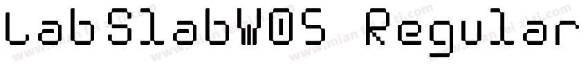 LabSlabW05-Regular Regular字体转换
